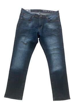 MBX Slim Stretch Dark Wash Blue Jeans W36 L32